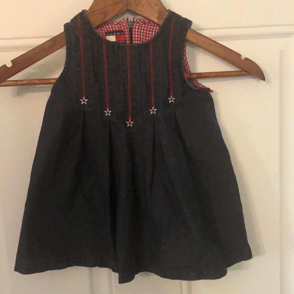 🇺🇸Tommy Hilfiger Embroidered Denim Sleeveless Dress🇺🇸